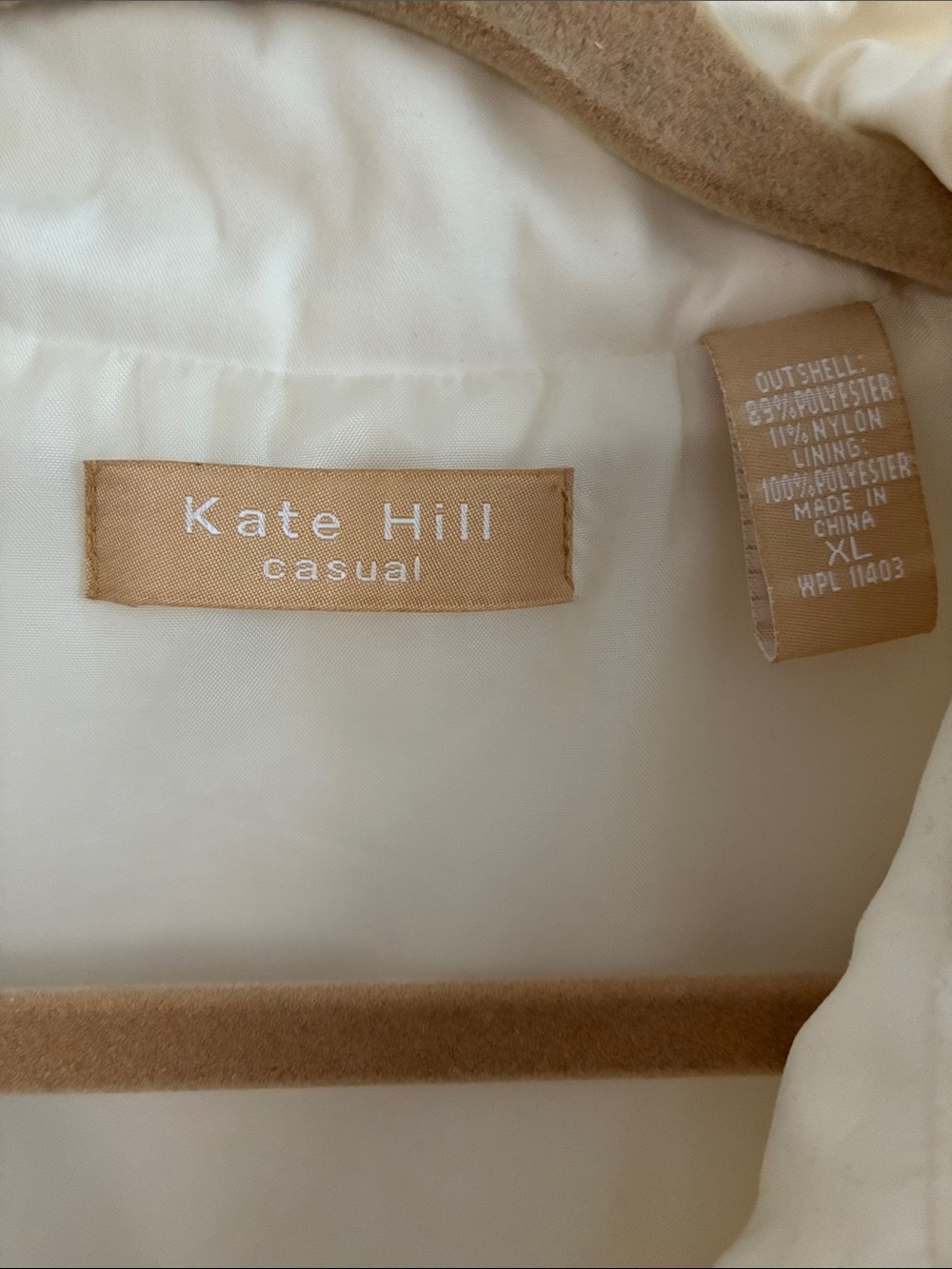 Kate Hill Casual Beige & Cream Jacket